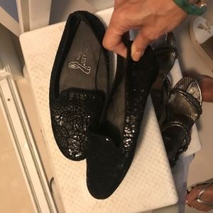 Aerosoles sequin slippers